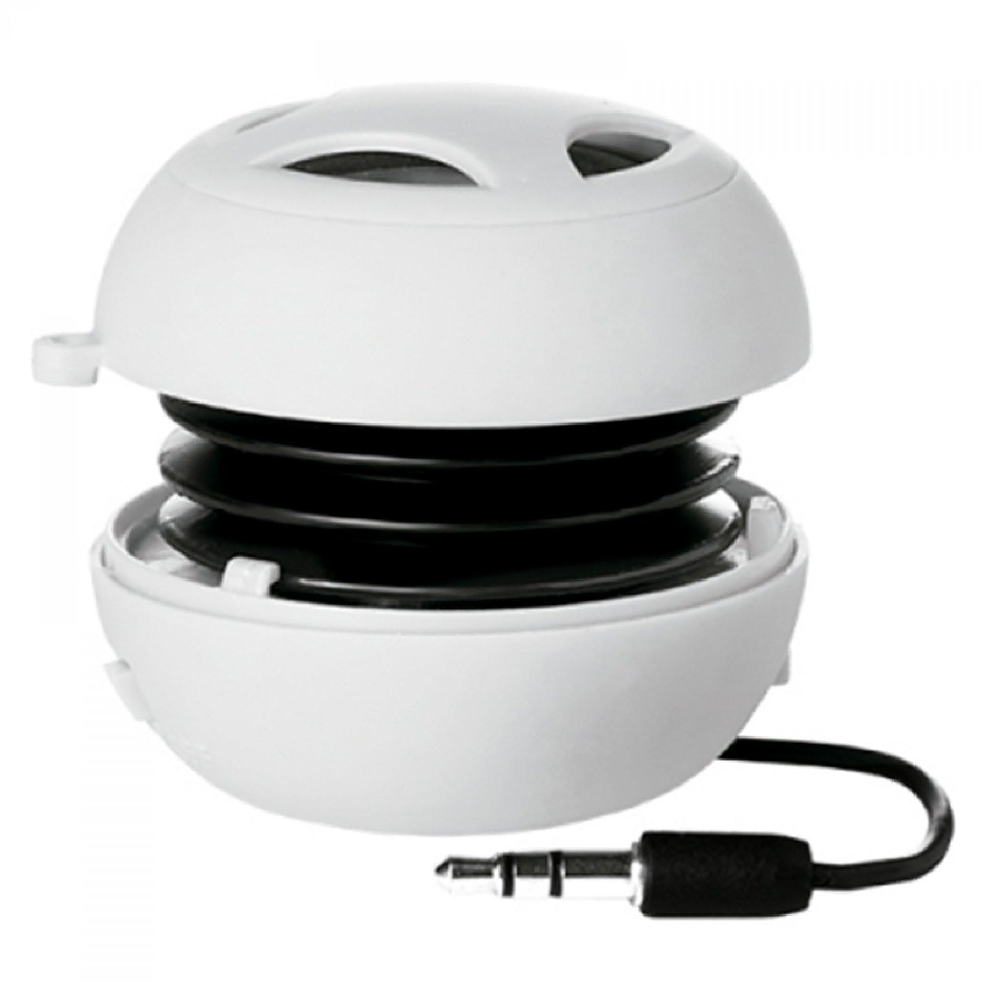 Parlante mini mp3 BLANCO front