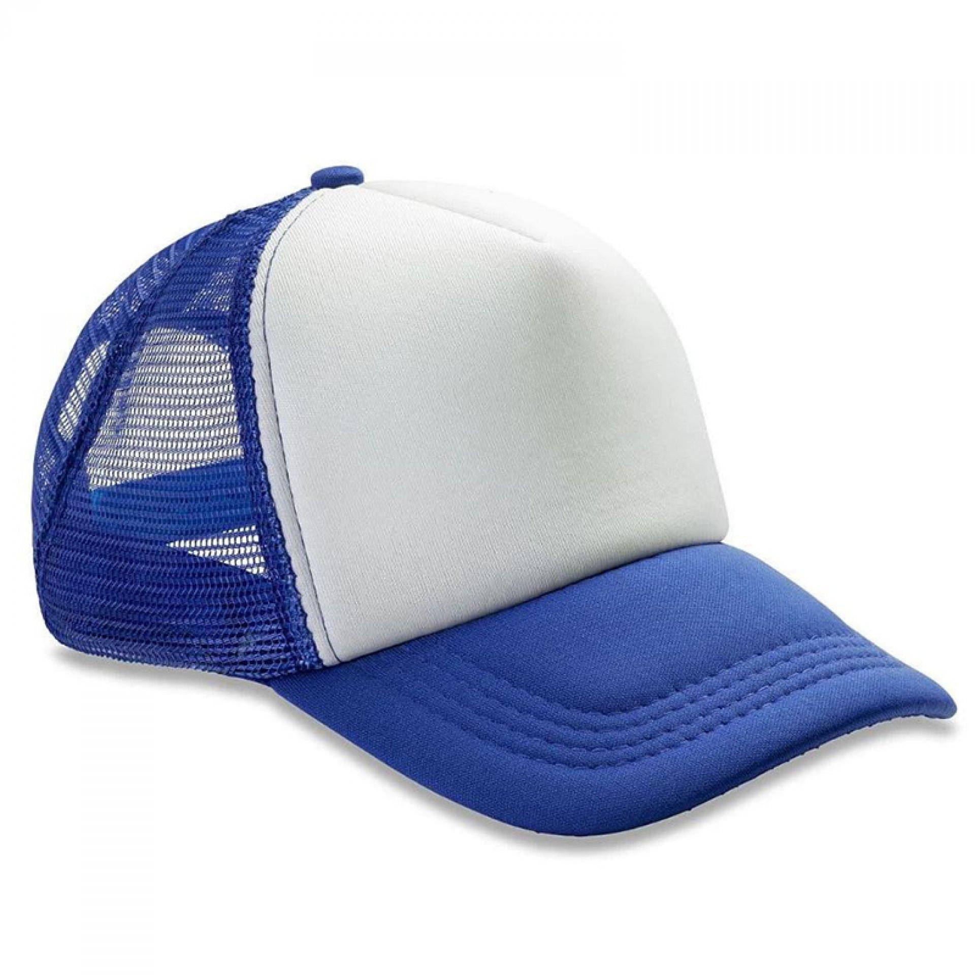 Gorras trucker bicolor AZUL REY front