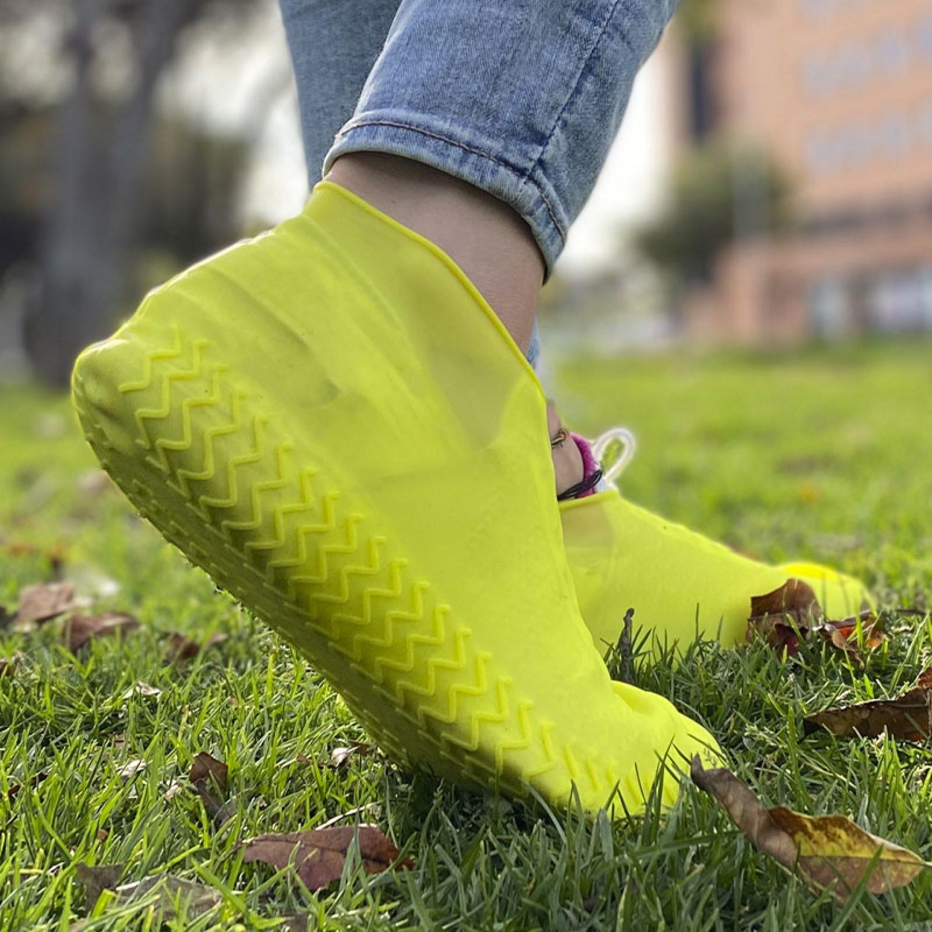 Cobertor zapatos rain talla l AMARILLO miniatura 3