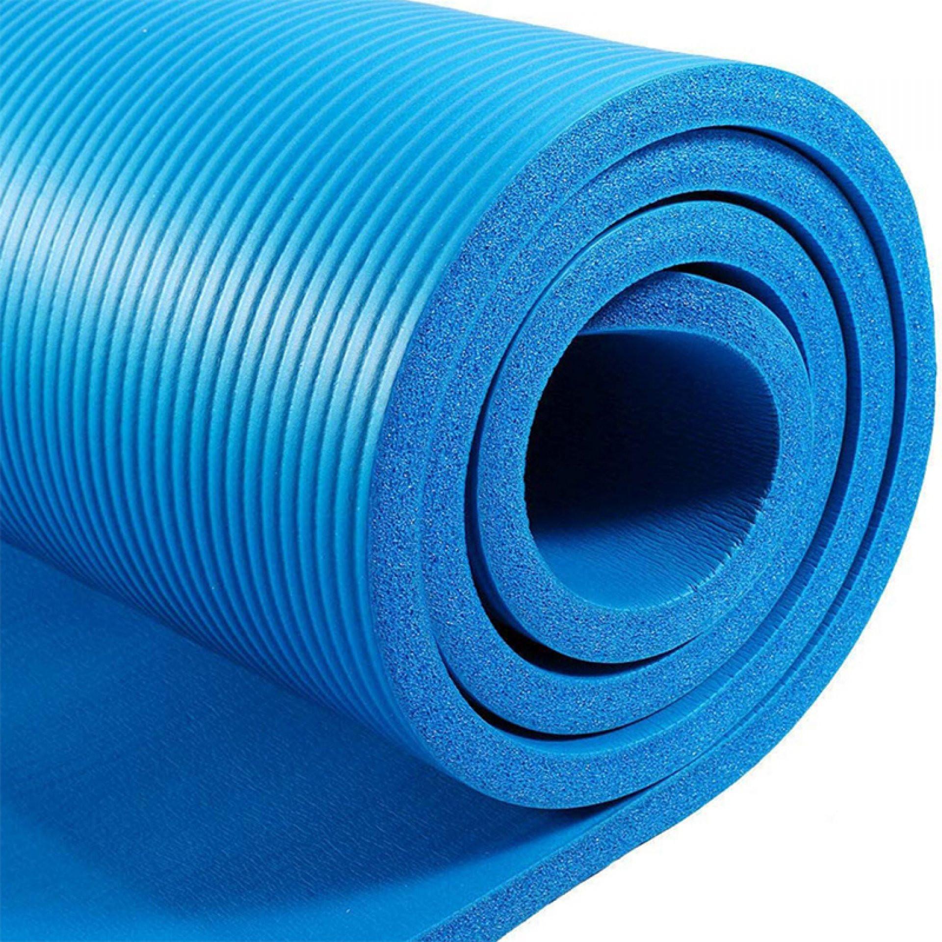 Tapete yoga nbr 1 cm AZUL front