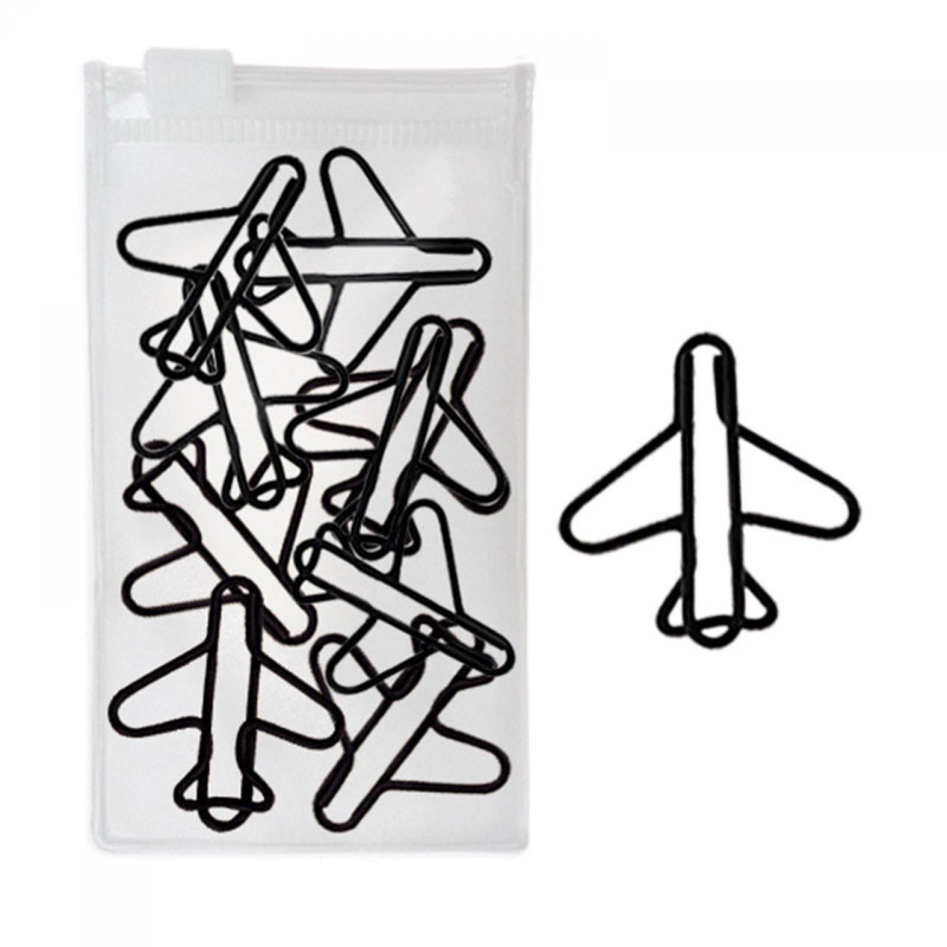 Set de ganchos shape avion NEGRO front