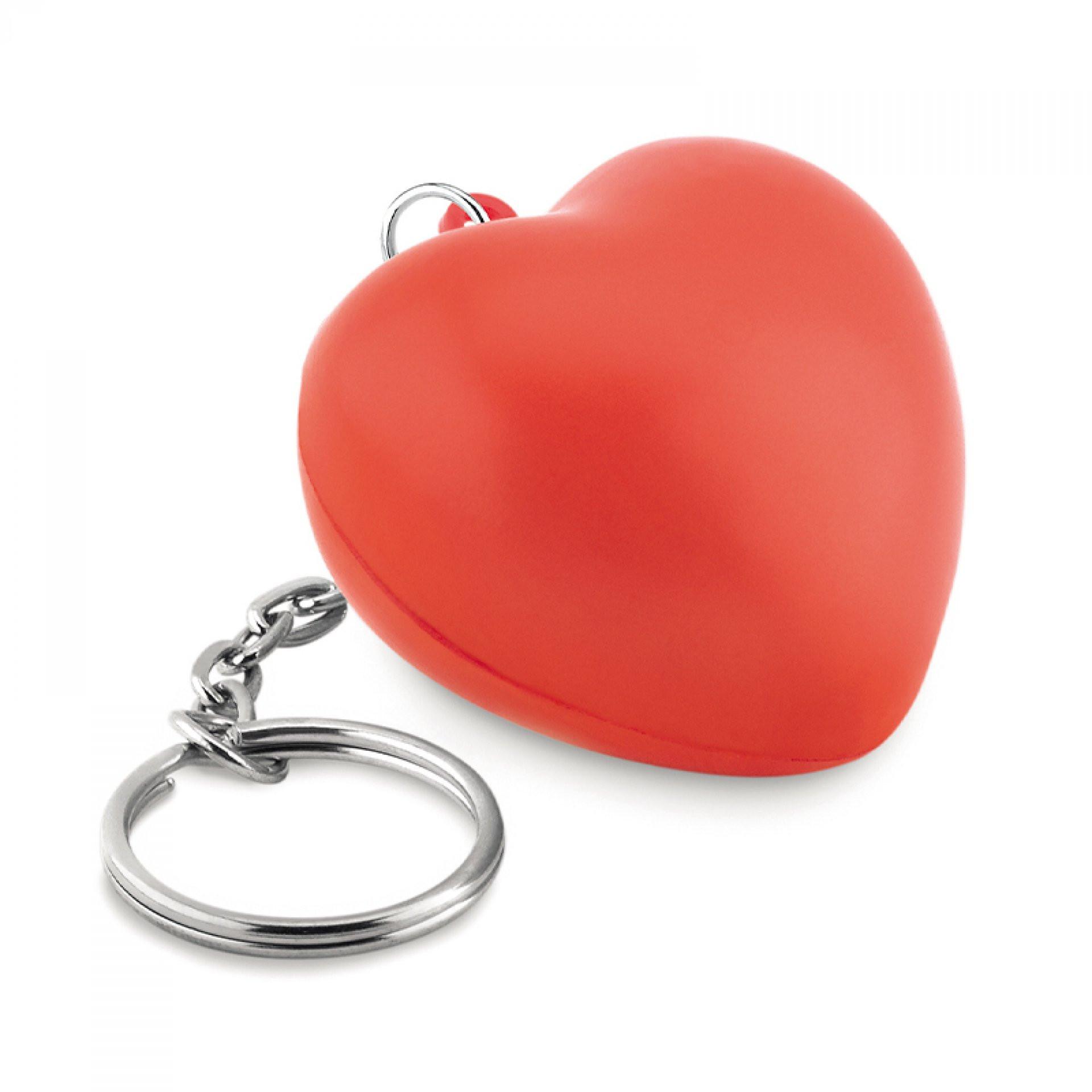 Llavero antiestres corazon ROJO front