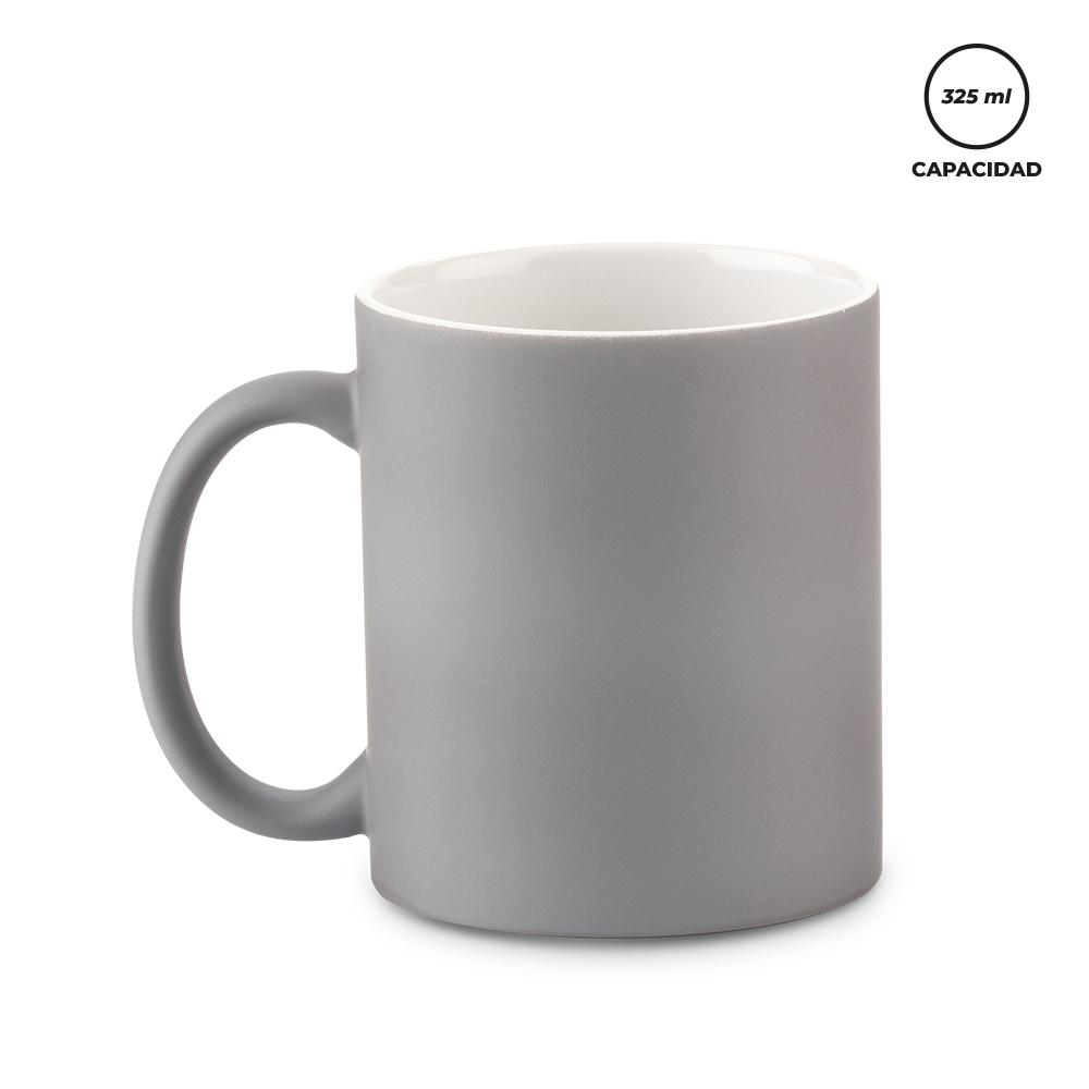 Mug en cerámica rubber 325 ml Gris miniatura 3
