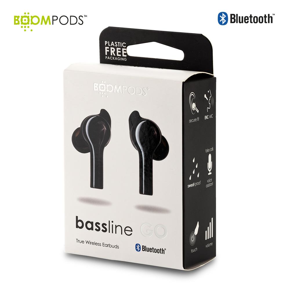 Audifonos bluetooth bassline go boompods Negro miniatura 6