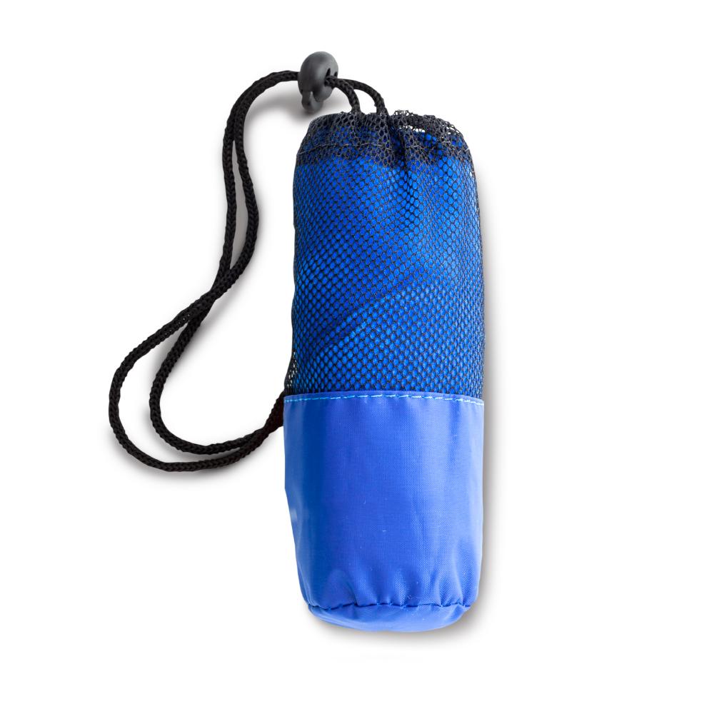 Toalla en microfibra multiusos con bolsillo nuevo produccion nacional Toalla Azul 30x80 -confección miniatura 6