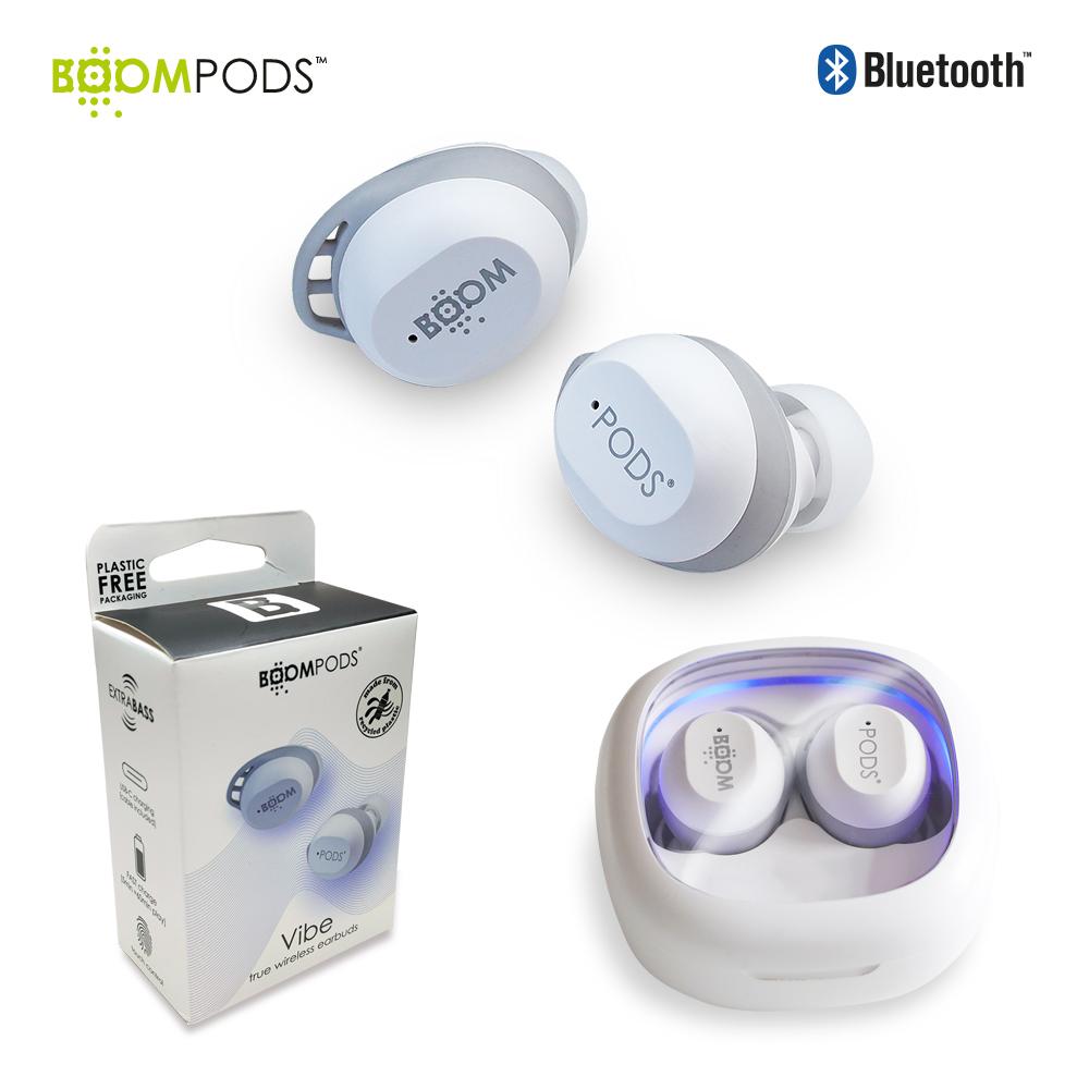 Audífonos bluetooth vibe boompods Blanco miniatura 2