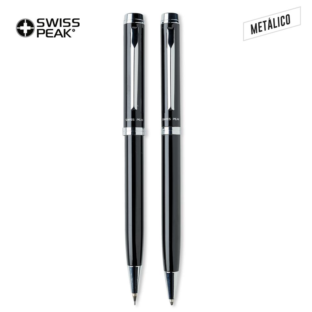 Set de bolígrafos swisspeak luzern Negro miniatura 3