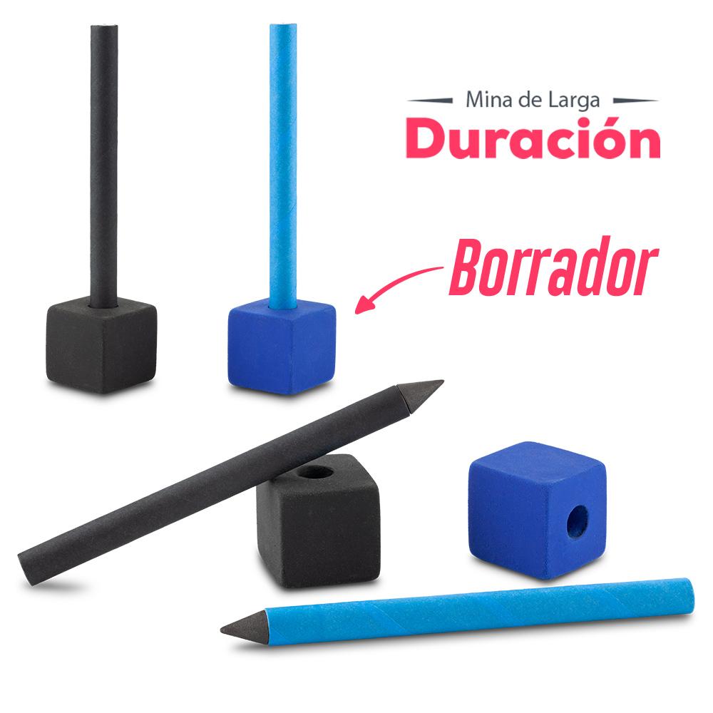 Lapiz infinity con borrador Azul front