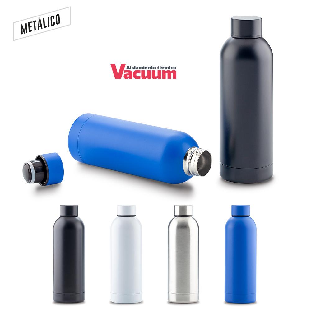 Botilito metalico atomic 500ml Azul front