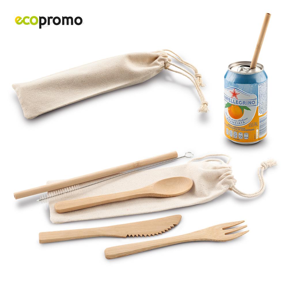 Set de cubiertos natura eco Natural front