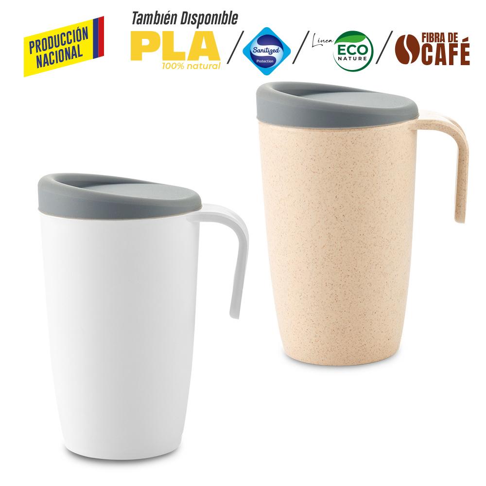 Mug plastico newport 480ml - produccion nacional produccion nacional Tapa Silicona Negro miniatura 7