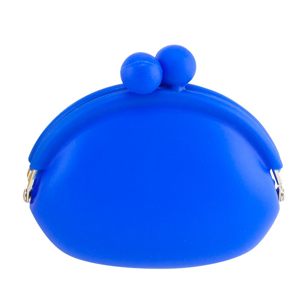 Mini monedero en silicona Azul miniatura 3