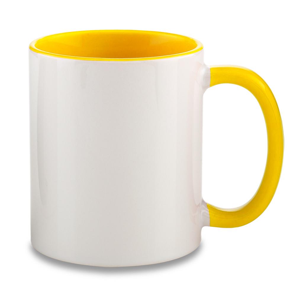 Mug ceramica para sublimacion i 11oz Blanco-Rojo front