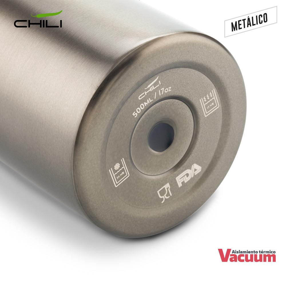 Termo metalico calypso chili 500ml Gris oscuro miniatura 8