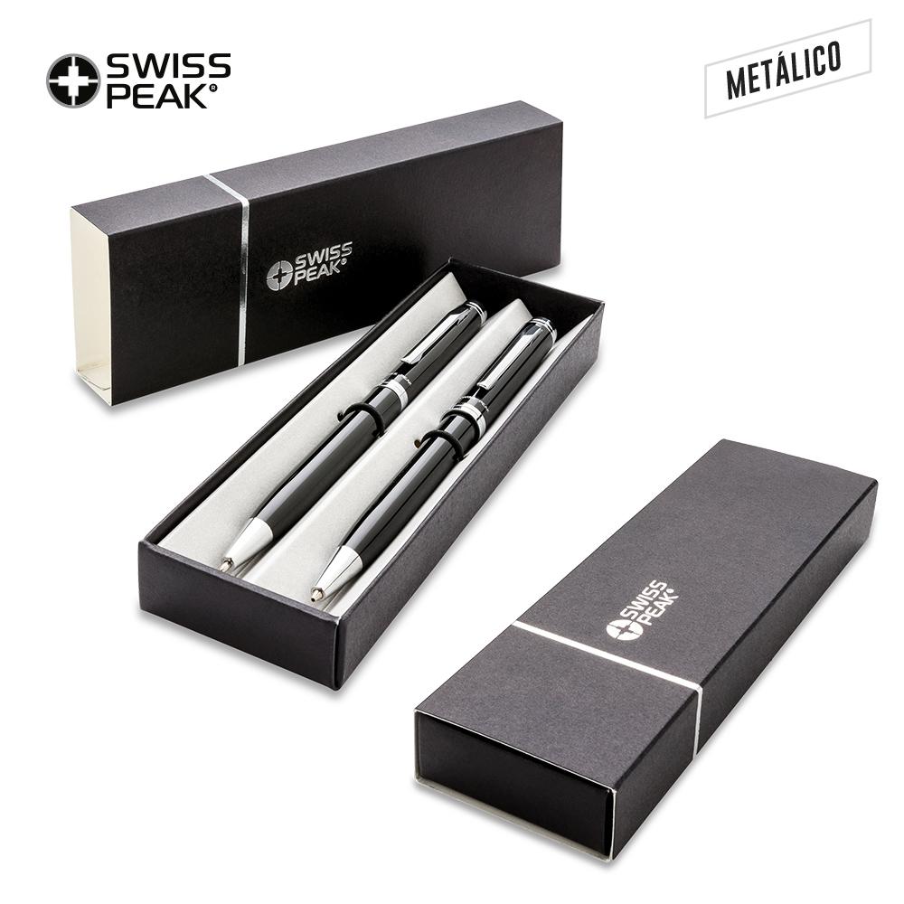 Set de bolígrafos swisspeak luzern Negro miniatura 5