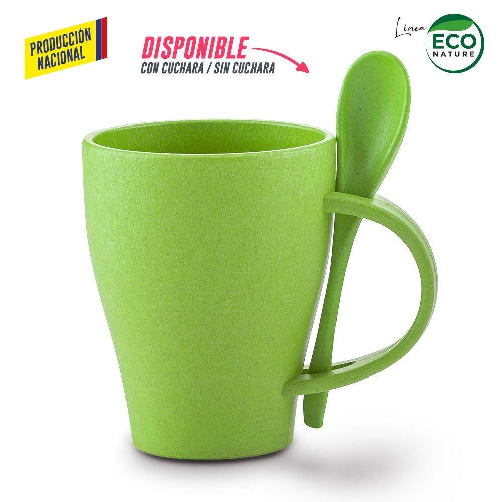 Mug plastico con cuchara tiffany 350ml - produccion nacional produccion nacional Mug blanco miniatura 11