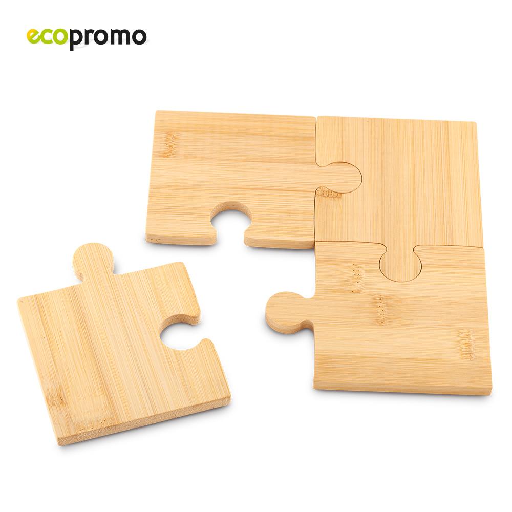 Set portavasos bamboo puzzle Bambú miniatura 4