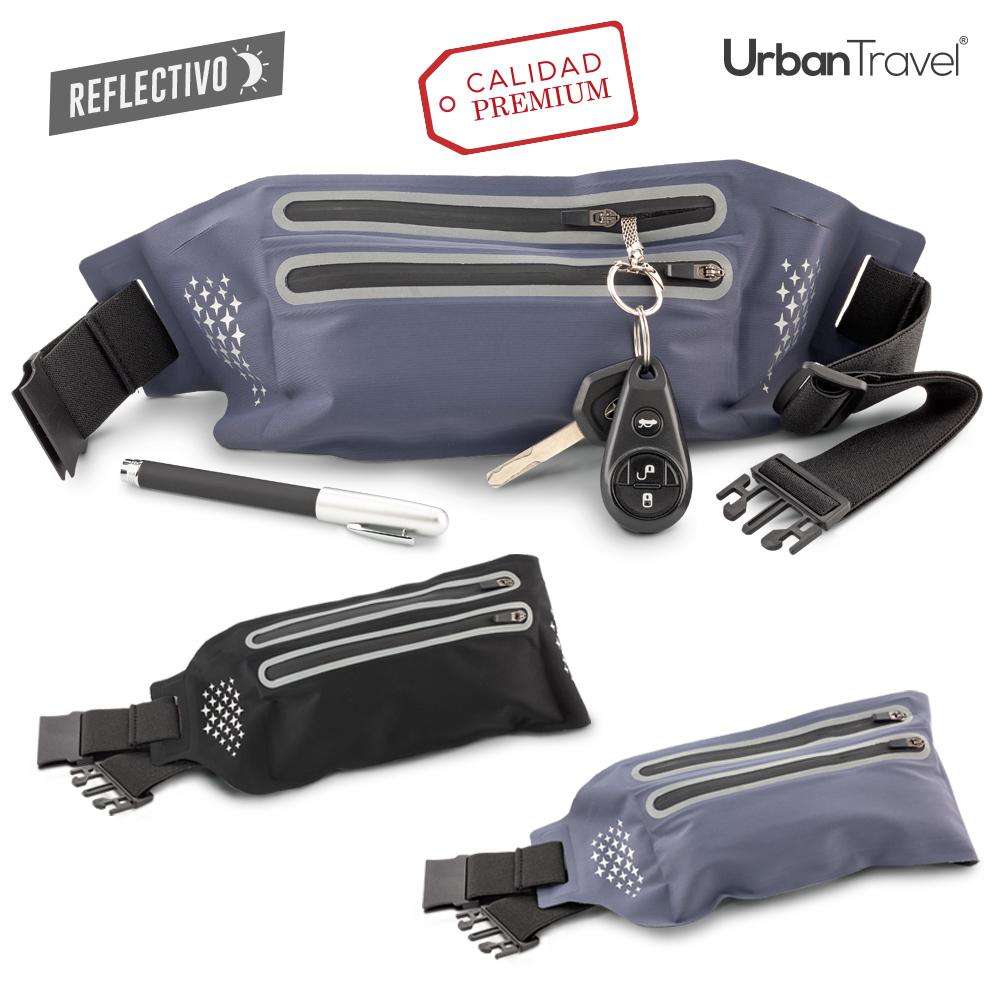 Canguro sport reflectivo urban travel Negro front