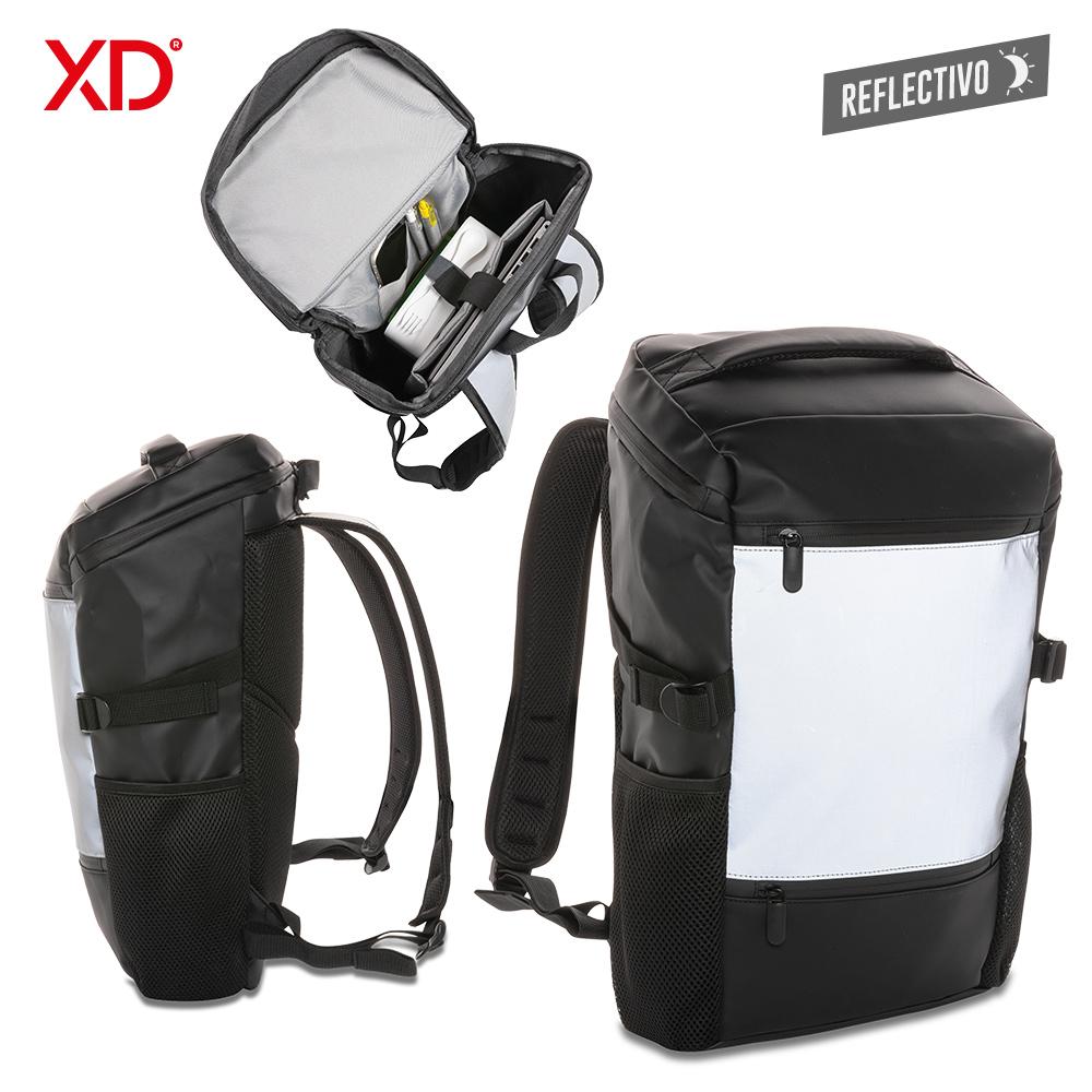 Morral backpack reflect Negro front