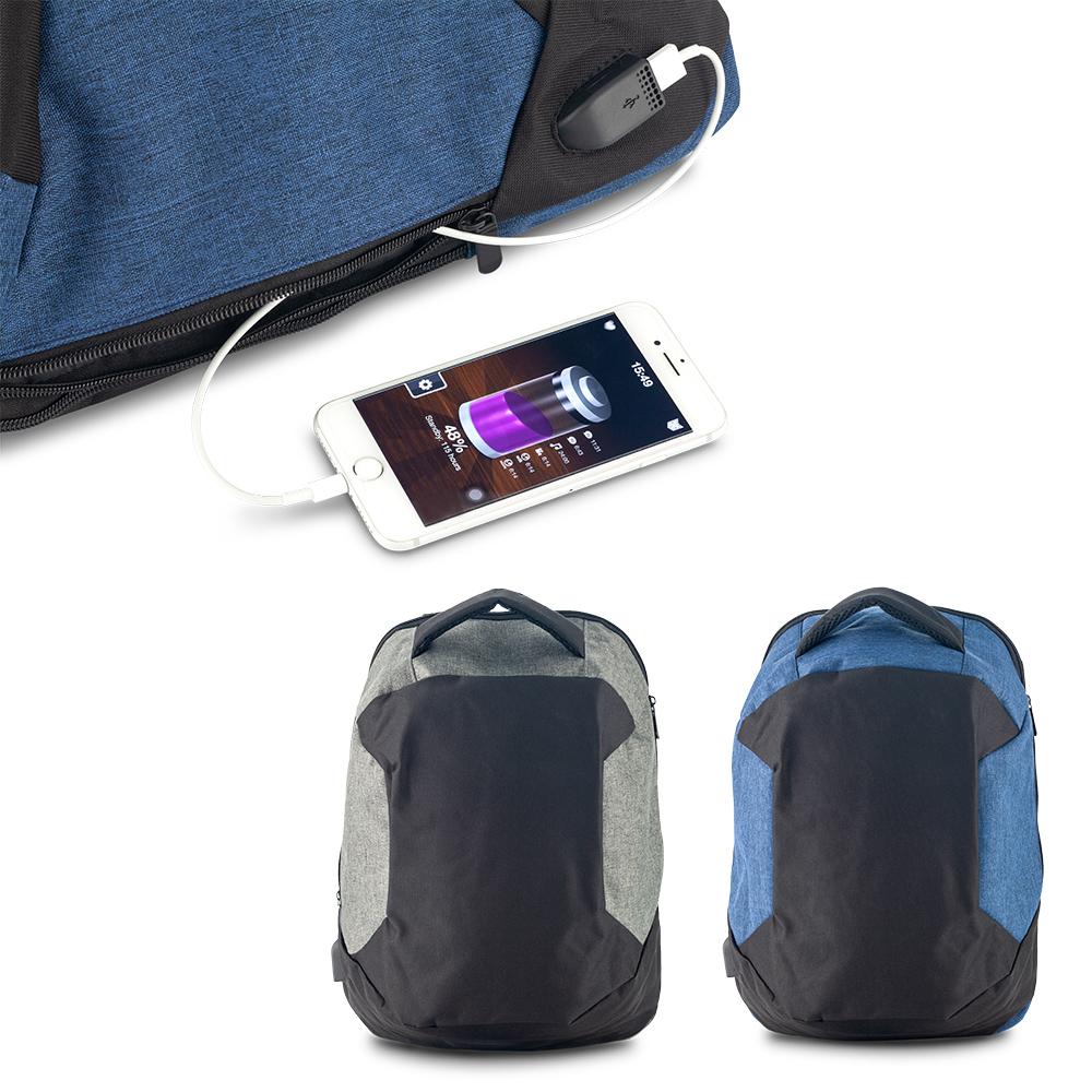 Morral backpack antirrobo royal Azul Oscuro front