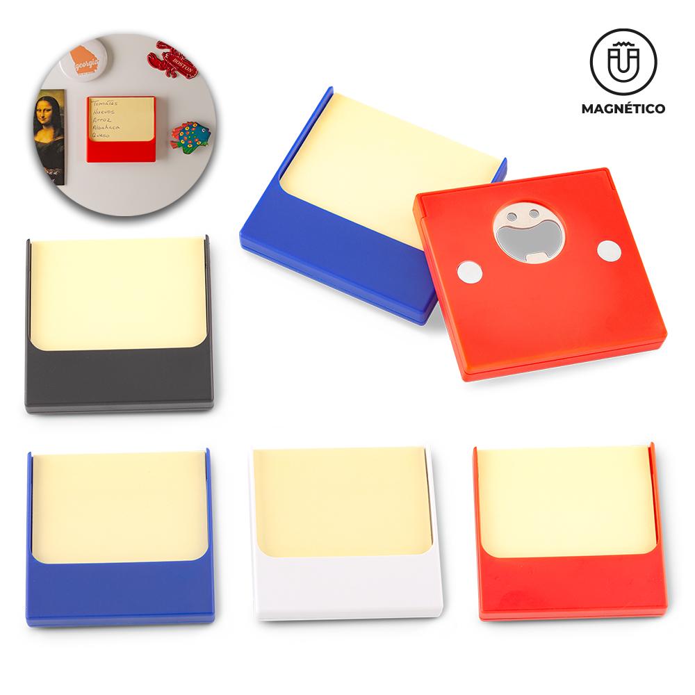 Memo pad con destapador Rojo front
