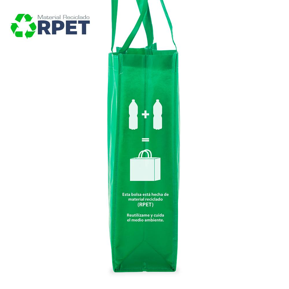 Bolsa ecologica laminada en rpet Azul Royal miniatura 3