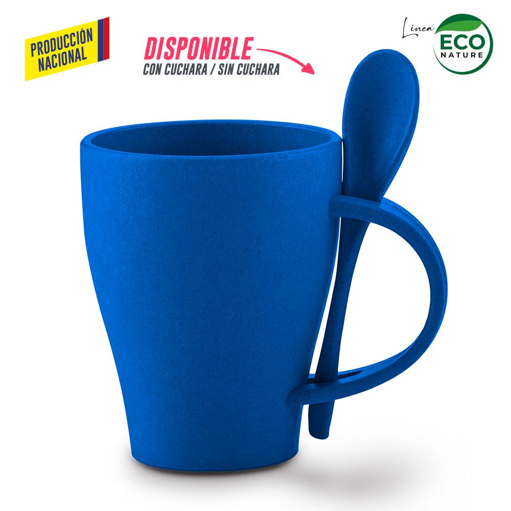 Mug plastico con cuchara tiffany 350ml - produccion nacional produccion nacional Mug blanco miniatura 3