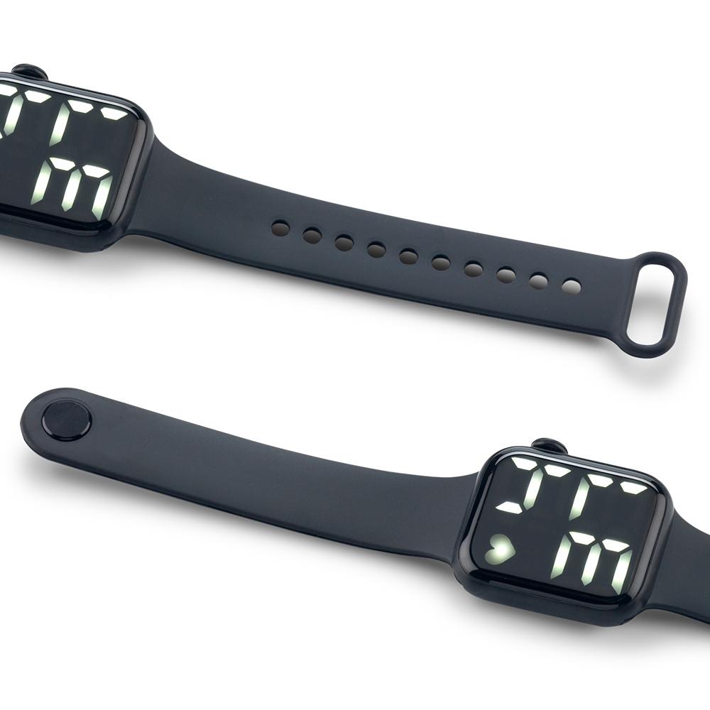 Reloj digital bowen - oferta oferta Negro miniatura 4