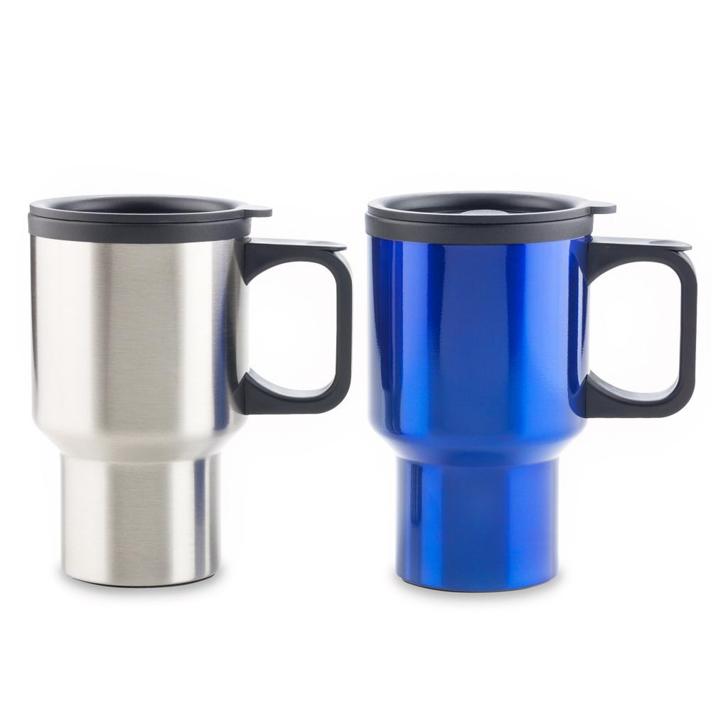 Mug metalico galileo 16oz Azul front