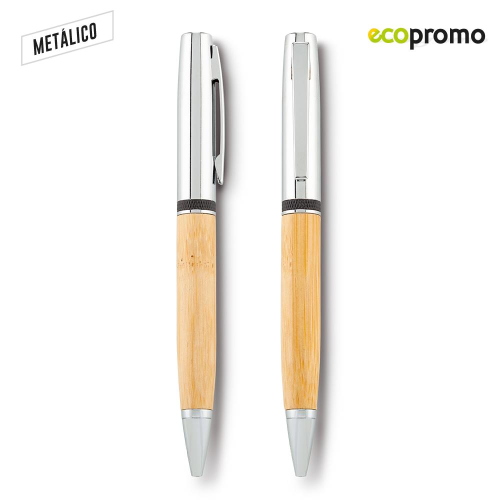 Boligrafo vardis bamboo Silver-bambú miniatura 3