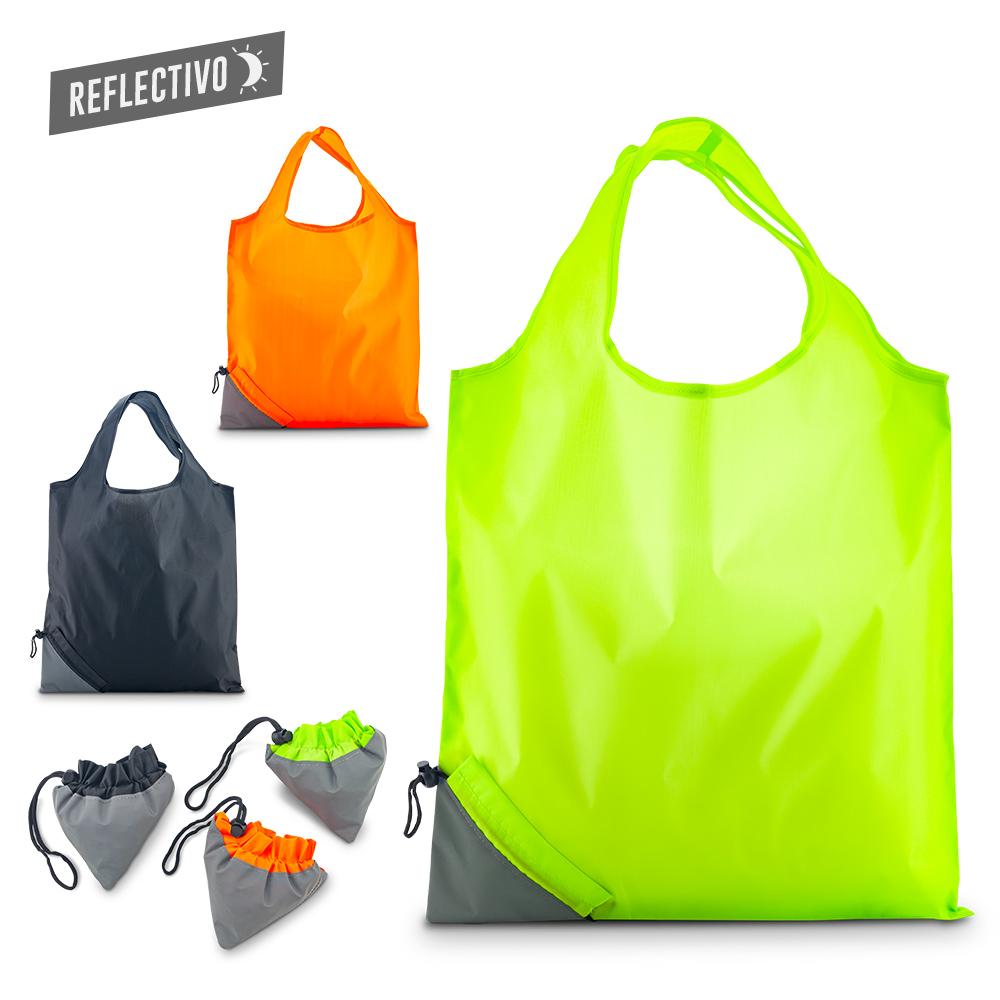 Bolsa plegable reflect Naranja front