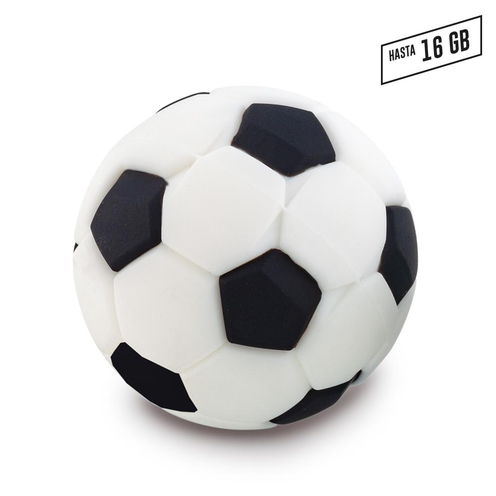Pvc memoria usb soccer (ver of-228-ch) oferta oferta Blanco-negro miniatura 4