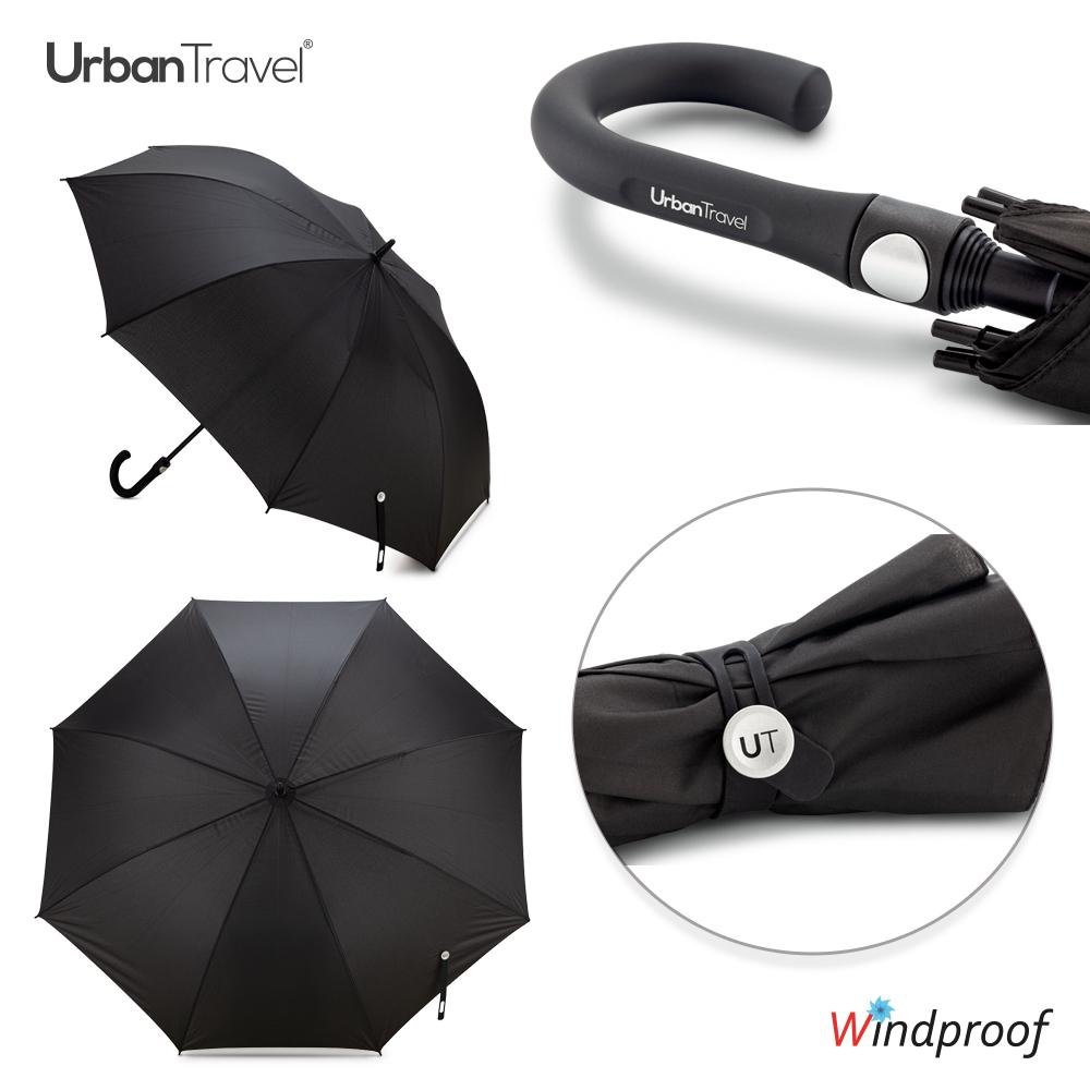 Paraguas 30 halley urban travel Negro front