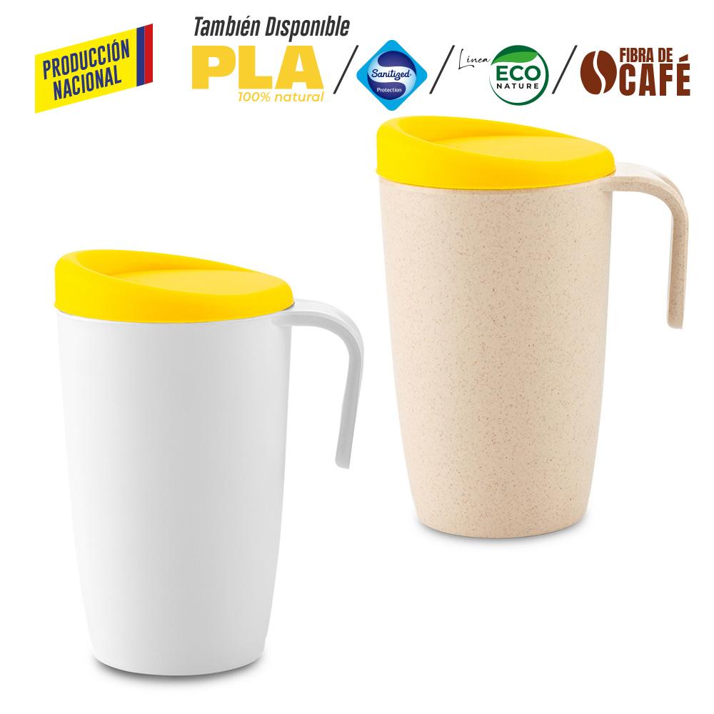 Mug plastico newport 480ml - produccion nacional produccion nacional Tapa Silicona Negro miniatura 5