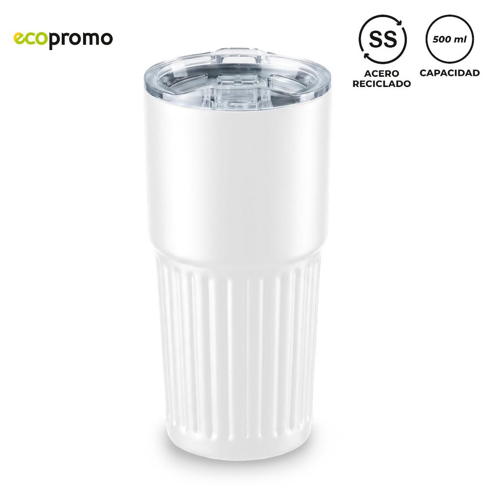 Mug metálico gillan 500 ml nuevo Blanco miniatura 3