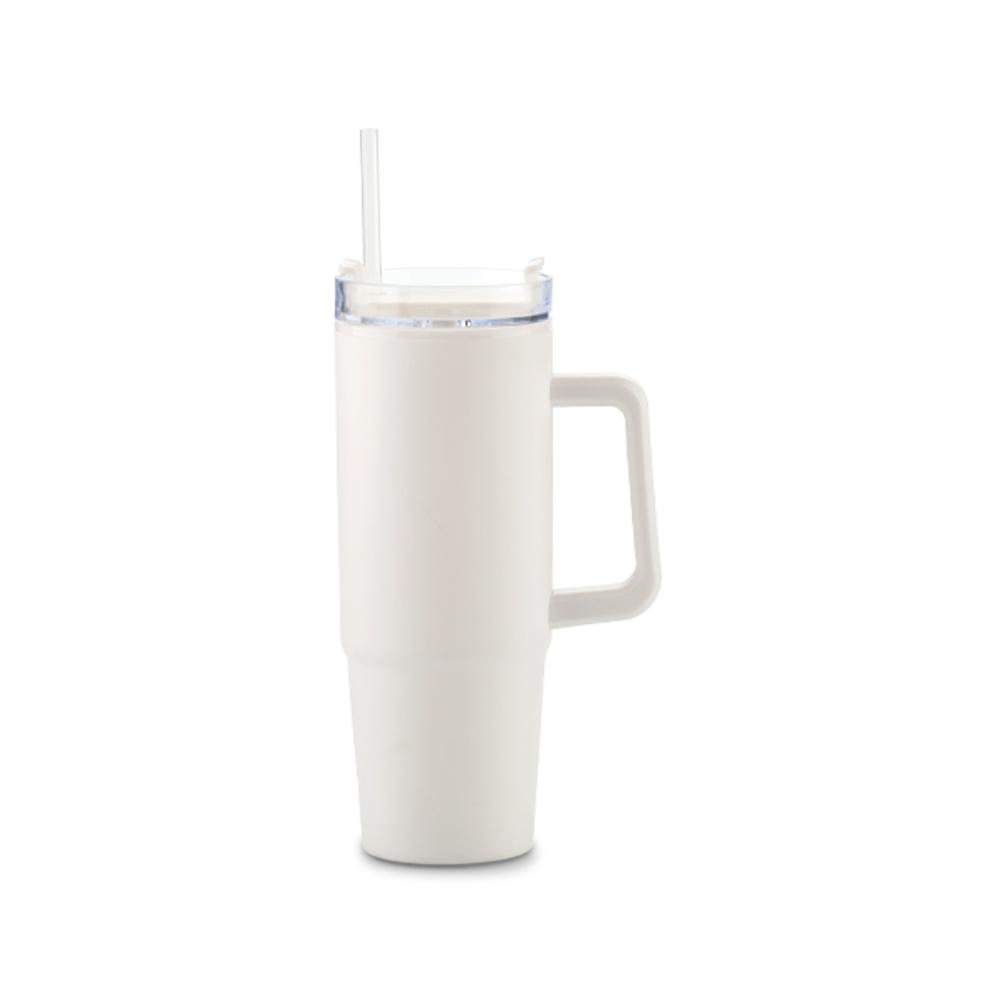 Mug plástico doble pared chester 880ml Blanco miniatura 4