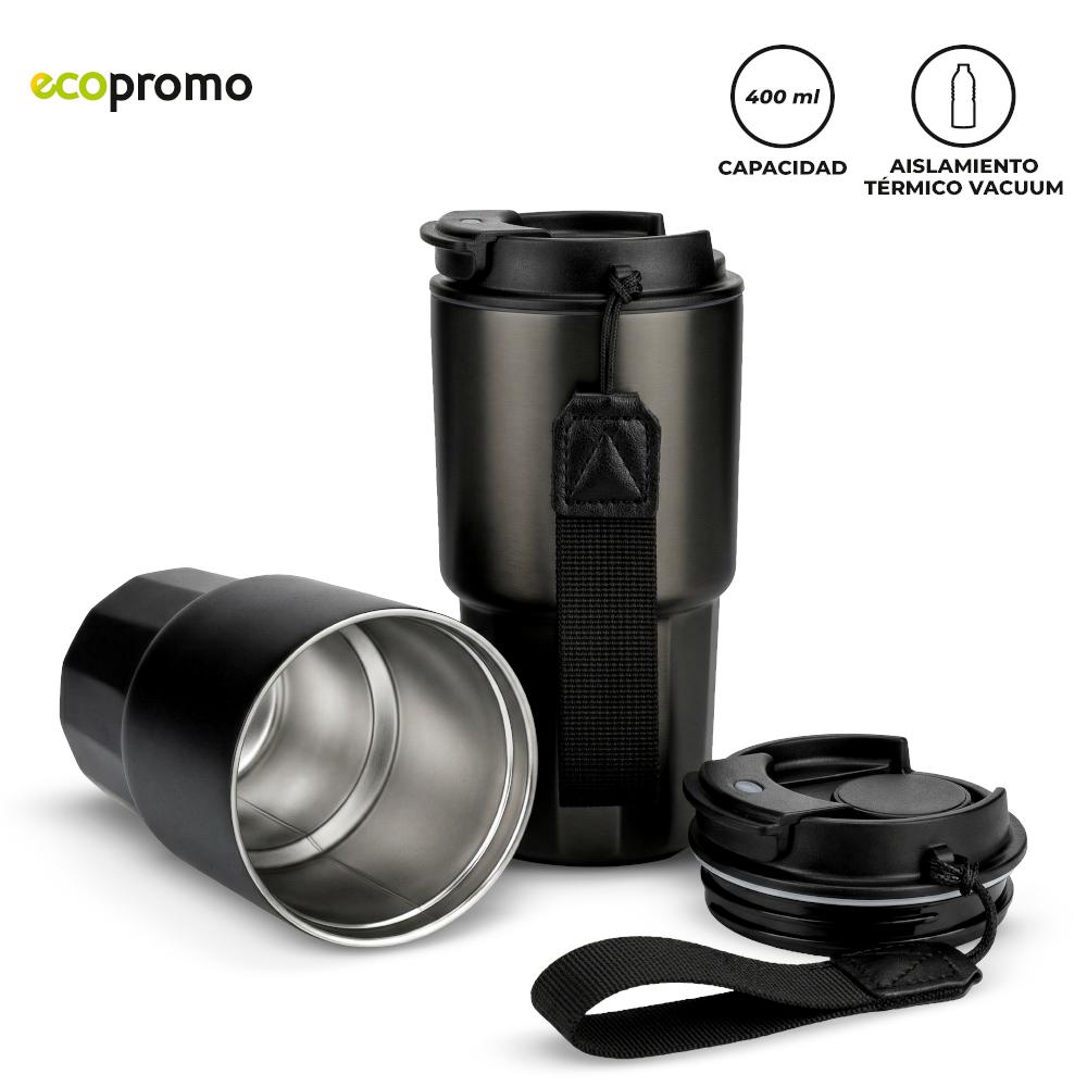 Mug metálico dewar 400 ml nuevo Gris Oscuro miniatura 2