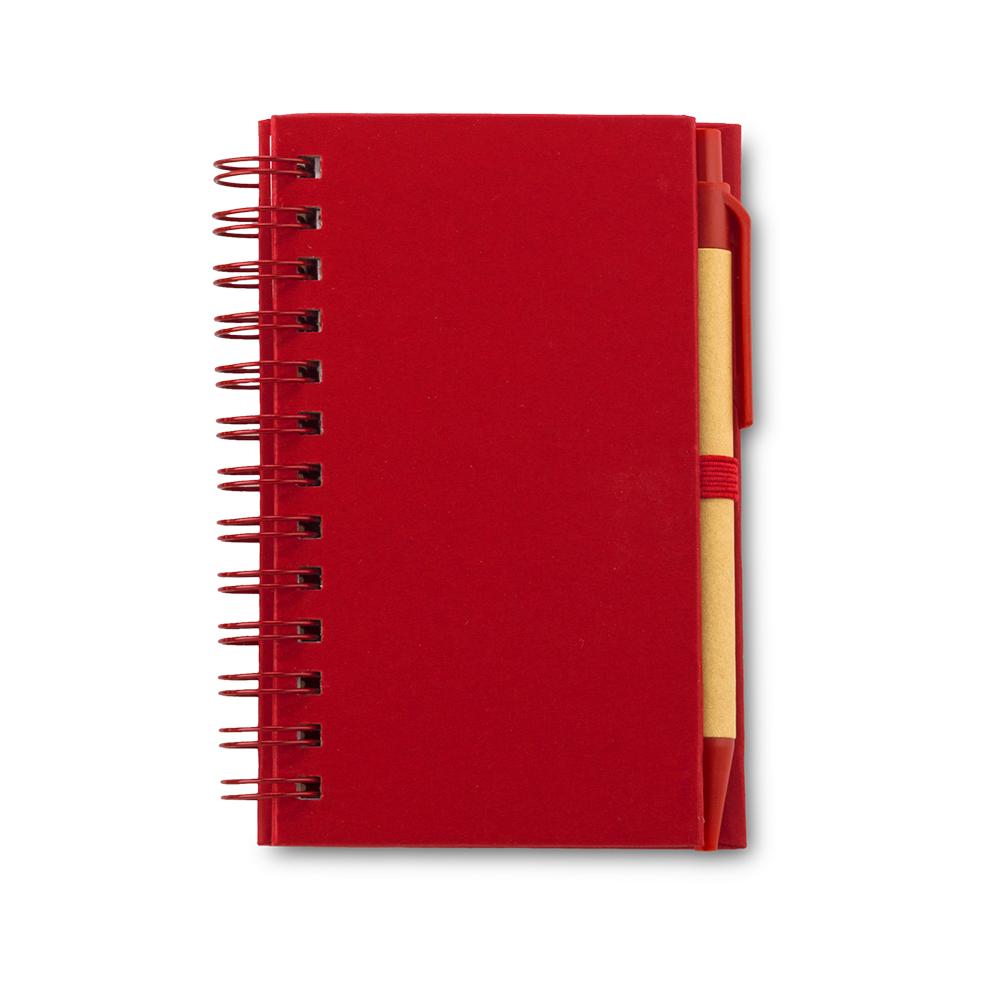 Mini libreta con boligrafo tavish Rojo miniatura 8