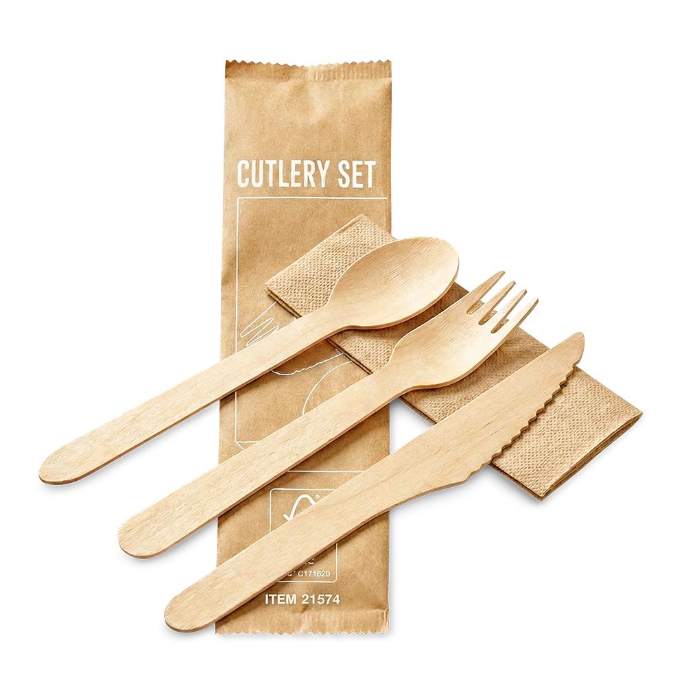 Set de cubiertos craft nuevo Natural front