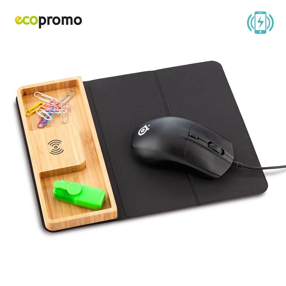 Mouse pad con cargador inalambrico dexter Negro miniatura 3