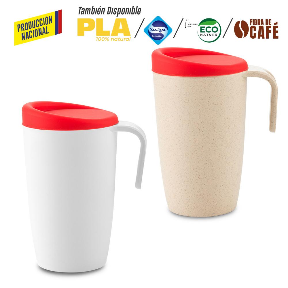 Mug plastico newport 480ml - produccion nacional produccion nacional Tapa Silicona Negro miniatura 10