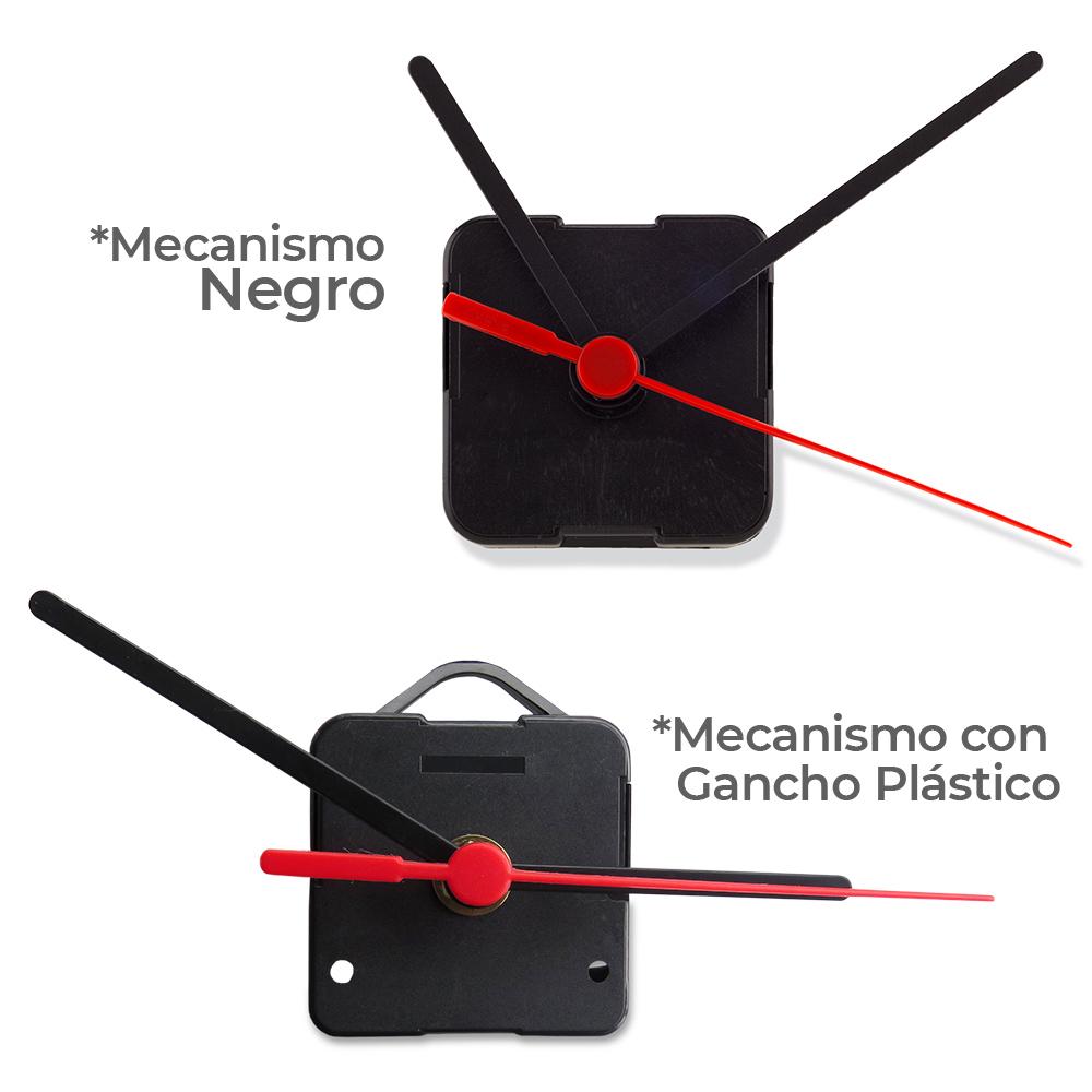 Mecanismo para reloj analogo con manecillas .Mecanismo Negro front