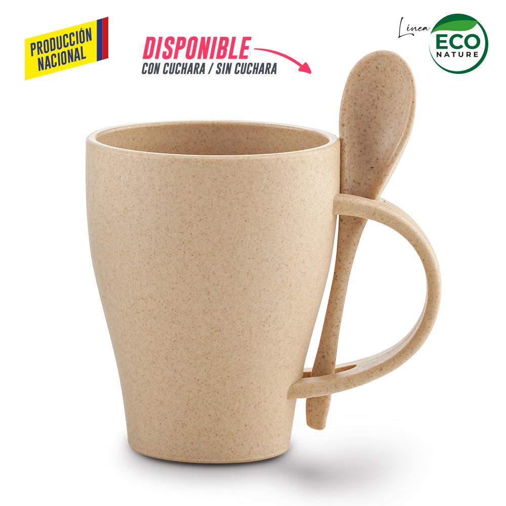 Mug plastico con cuchara tiffany 350ml - produccion nacional produccion nacional Mug blanco miniatura 9