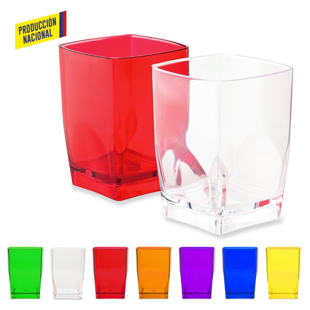 Vaso cuadrado 7oz cristal - produccion nacional produccion nacional Azul miniatura 2