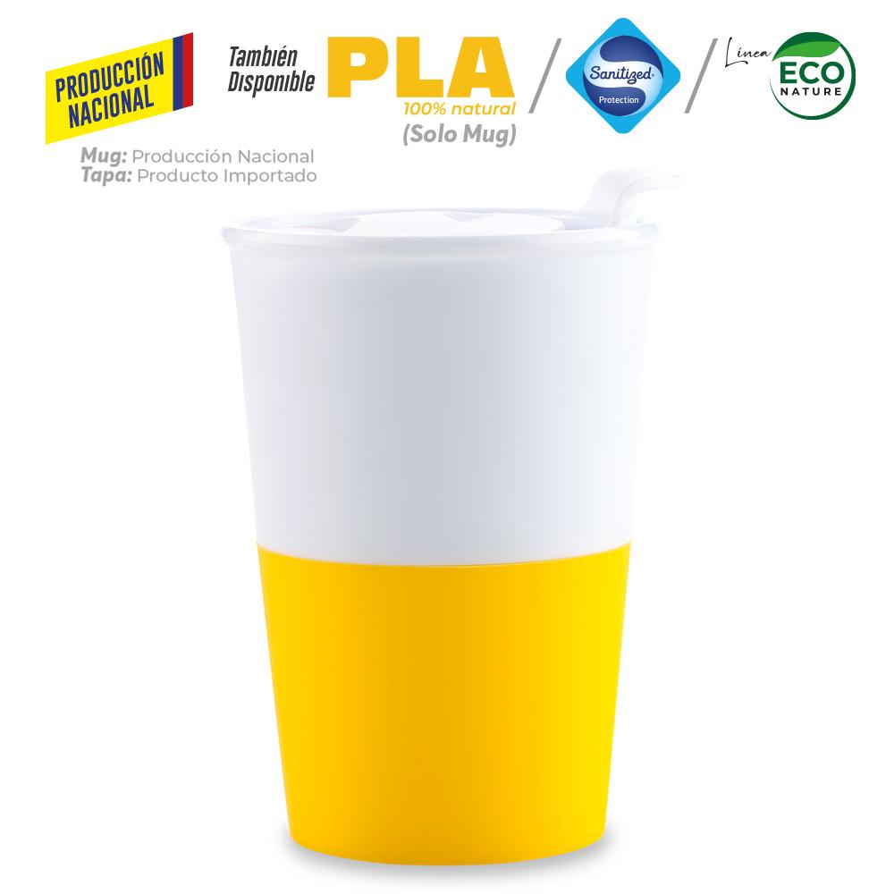 Mug plastico osiris 360ml - produccion nacional produccion nacional .Vaso Blanco prod nacional miniatura 3