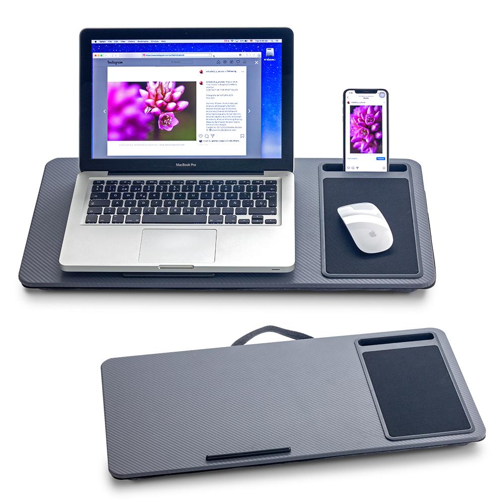 Bandeja portatil para laptop Gris front