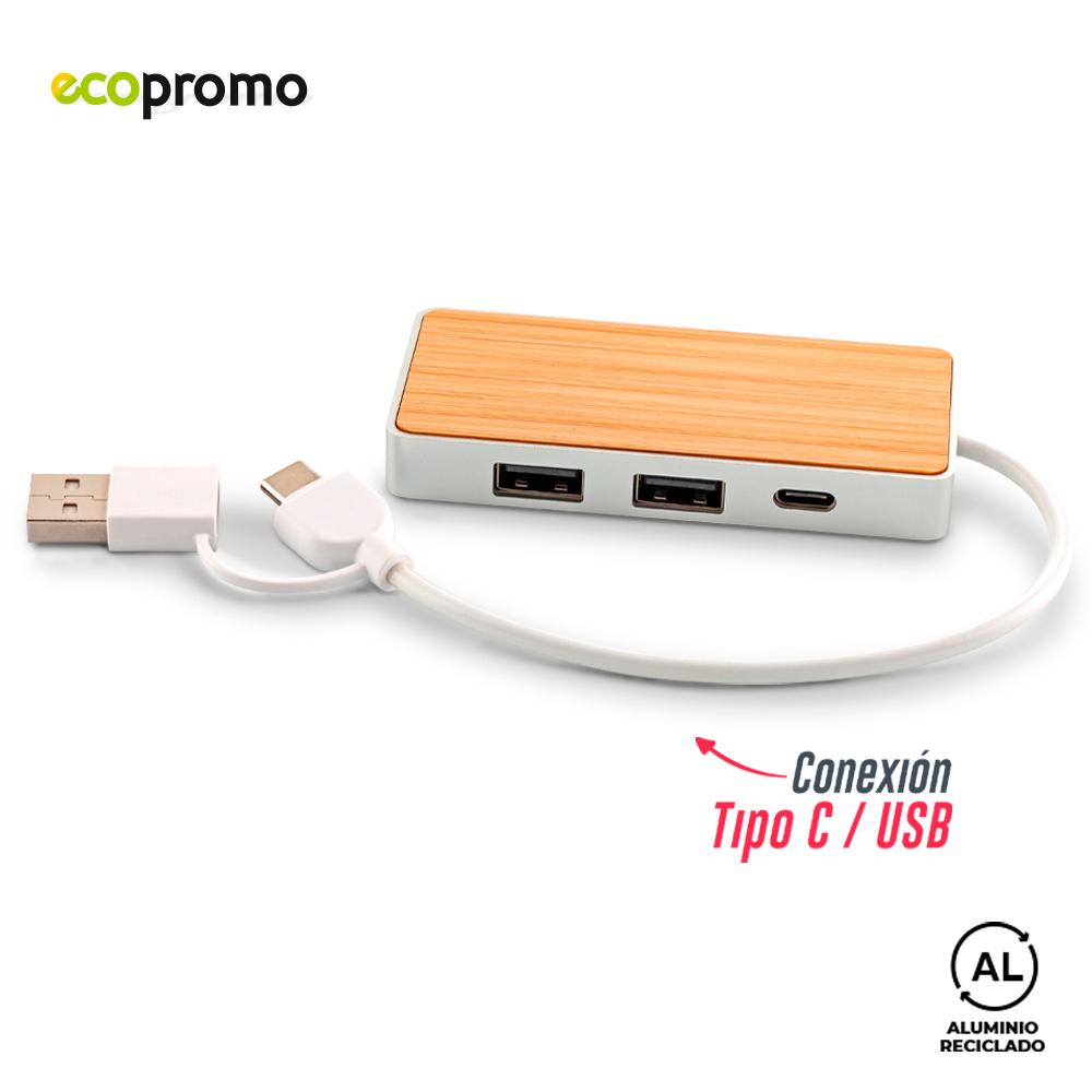 Puerto usb dante eco Bambú miniatura 3