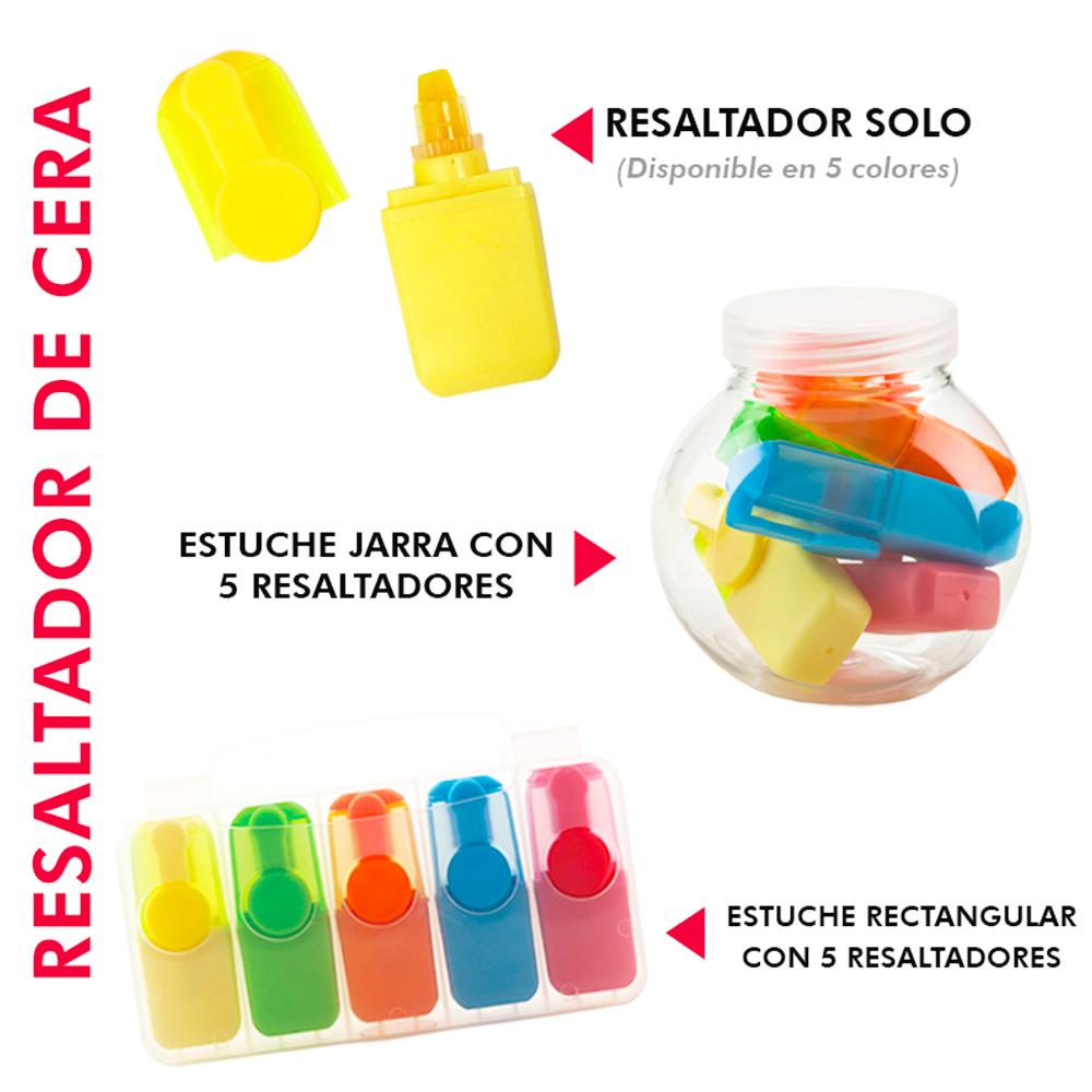 Mini resaltador de cera Amarillo miniatura 5