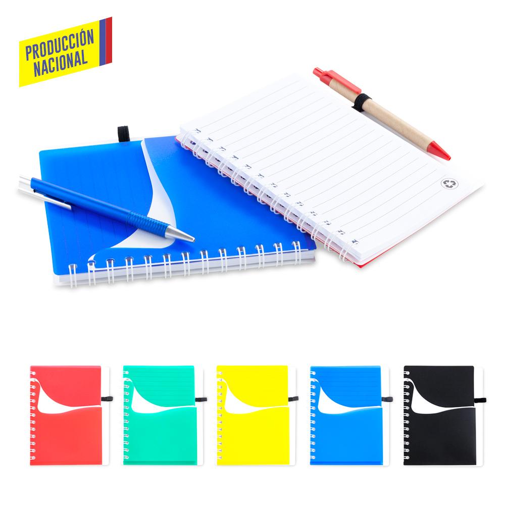 Libreta wave - produccion nacional produccion nacional Azul miniatura 2