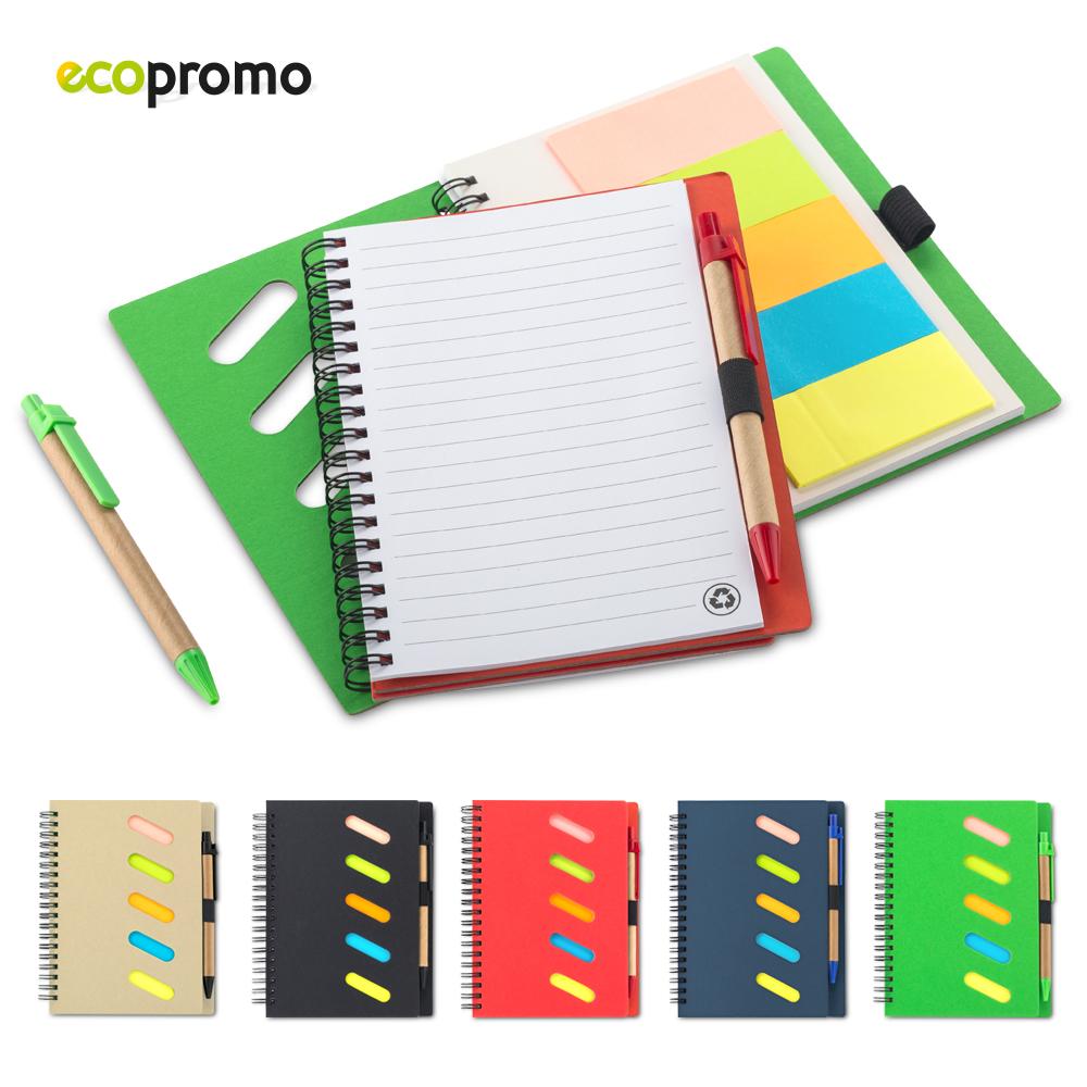 Libreta con boligrafo gulliver eco Rojo front